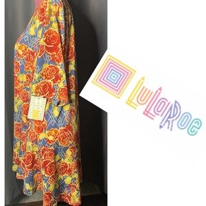 ❤️💛LULAROE PERFECT T- PURPLE GOLD GREEN 3XL💛